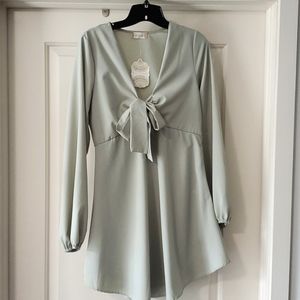 Mint green dress